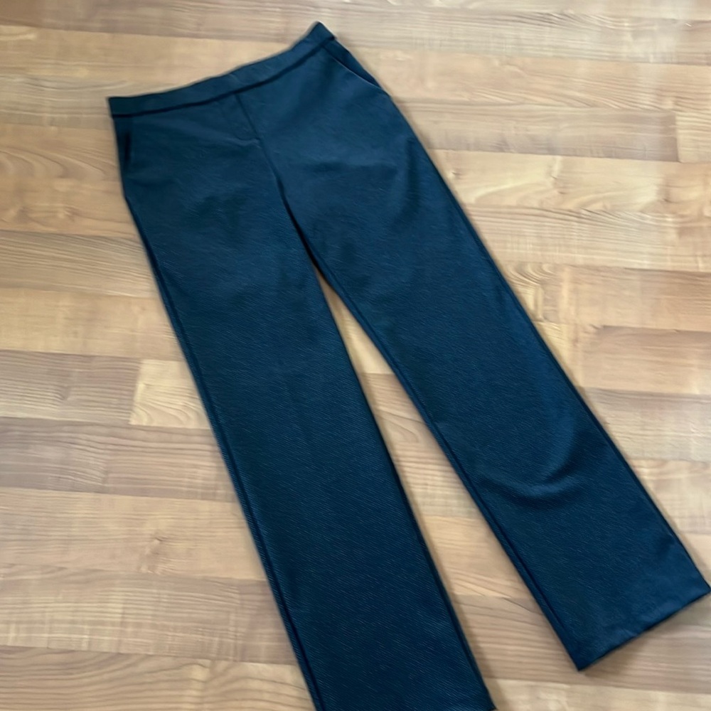 Flat front straight leg pants